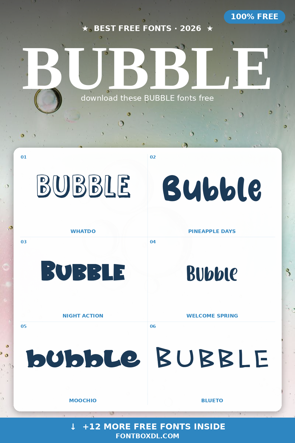 Free Bubble Fonts