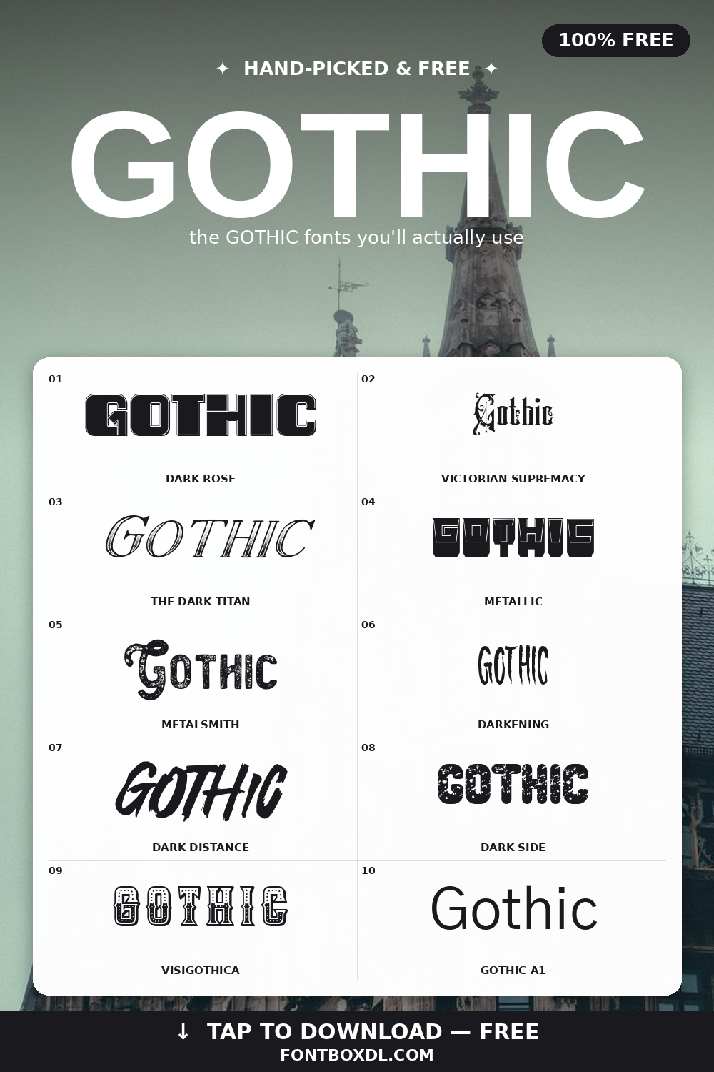 Free Gothic Fonts
