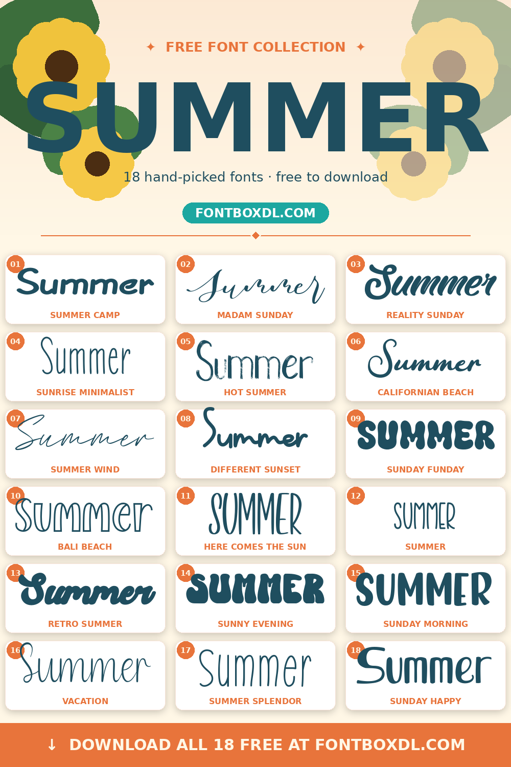 Summer Fonts