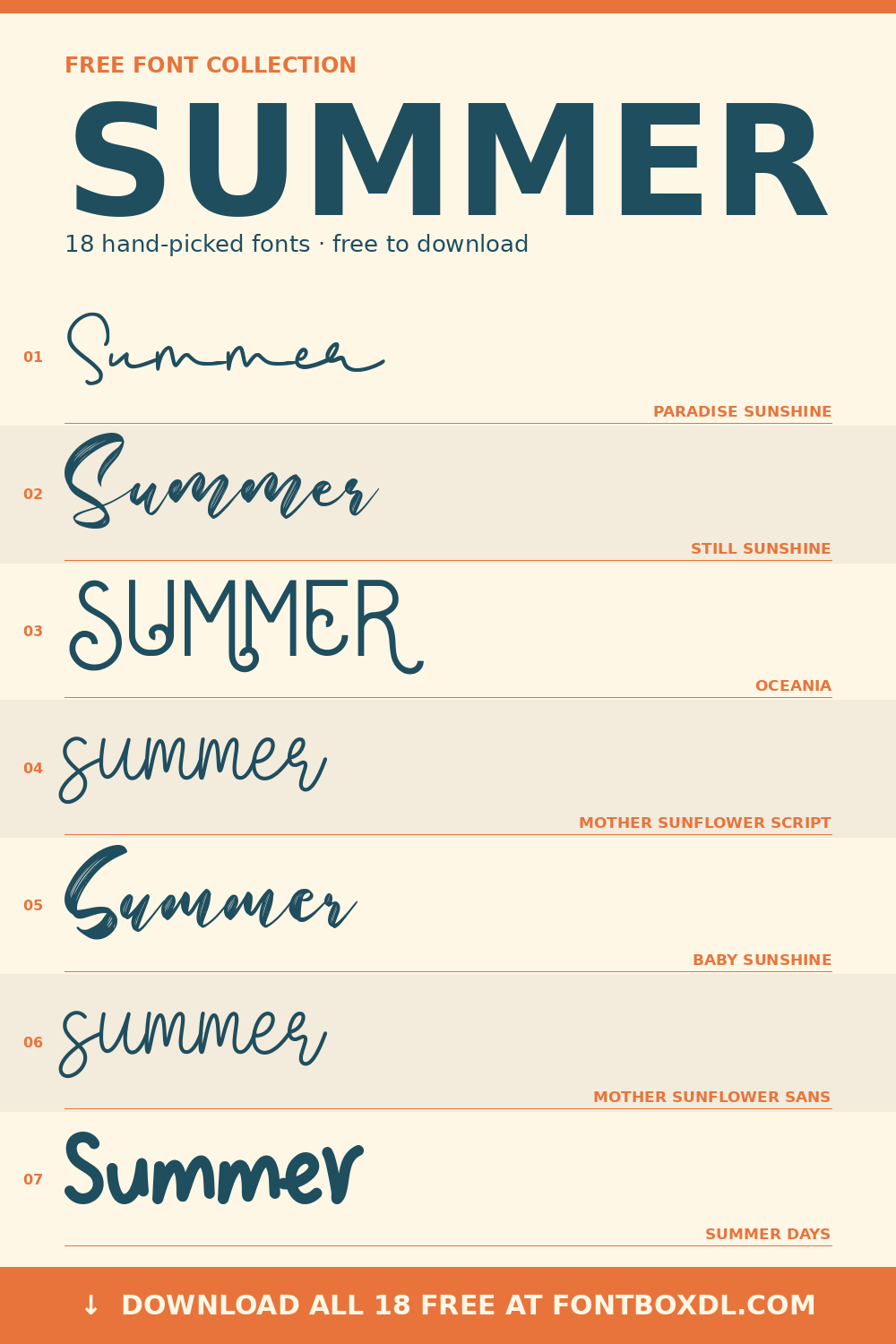 Summer Fonts